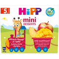 Gustare cu fructe Hipp mere si piersici de la 5 luni 4 x 100 g