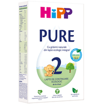 Lapte praf Hipp 2 Pure Organic de la 6 luni 300 g