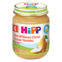 Piure de fructe Hipp pere Williams Christ de la 4 luni 125 g