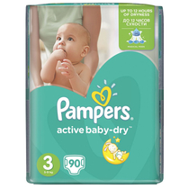 Scutece Pampers active baby-dry 3 midi giant pack 90 buc pentru 5-9 kg