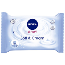 Servetele umede Nivea Soft & Cream Baby Economy Pack 63 buc