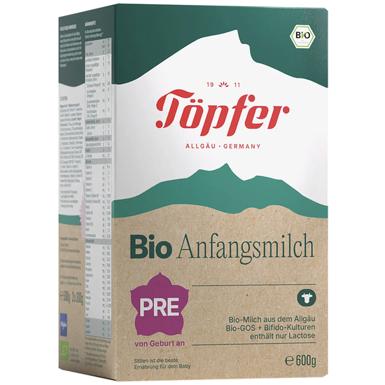 Formula de lapte praf Topfer PRE Bio de la nastere 600 g