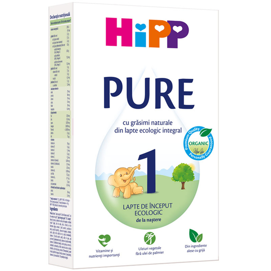 Lapte praf Hipp 1 Pure Organic de la nastere 300 g