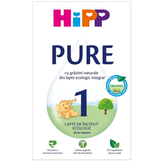 Lapte praf Hipp 1 Pure Organic de la nastere 300 g