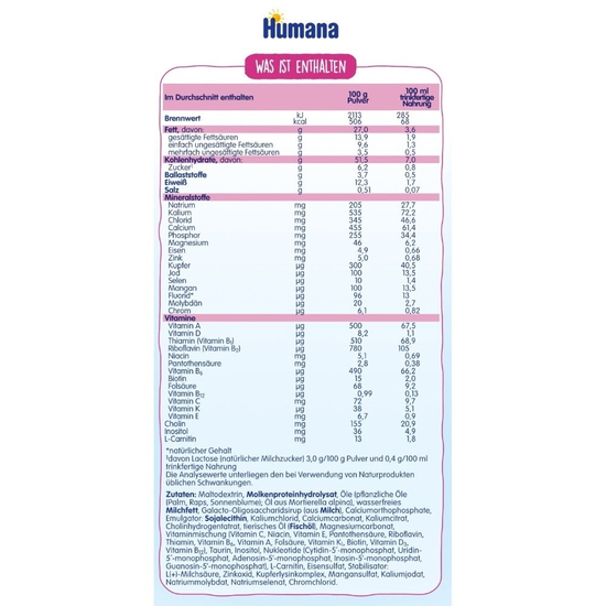 Lapte praf Humana Comfort Anticolic de la nastere 500 g