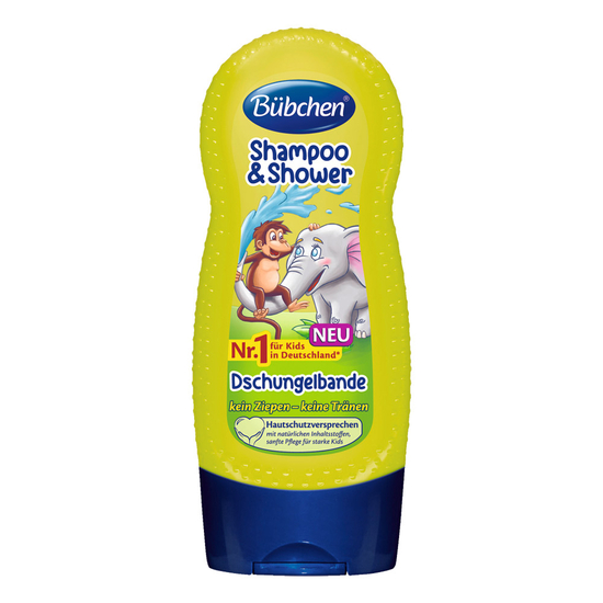 Sampon si gel de dus Bubchen Shampoo & Shower Dschungelbande 230 ml