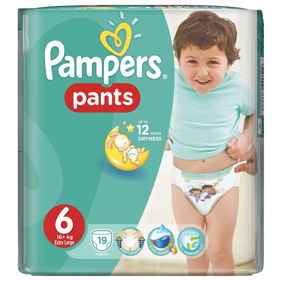 Scutece chilotel Pampers active baby 6 extra large 19 buc pentru 16+ kg