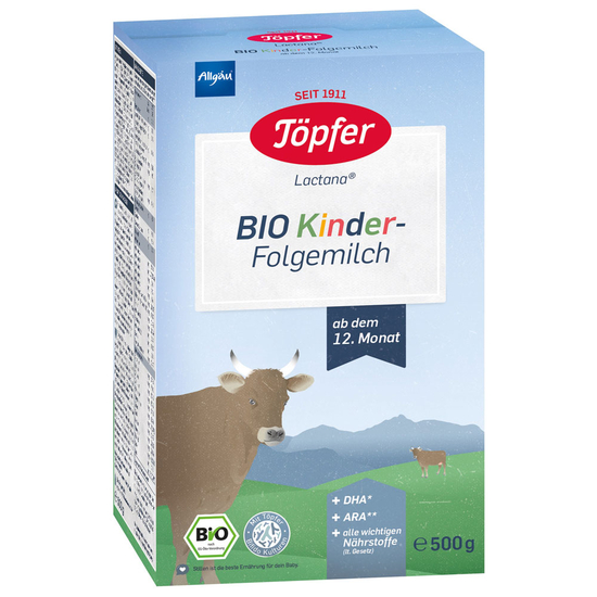 Formula de lapte praf Topfer Kinder Bio de la 1 an 500 g