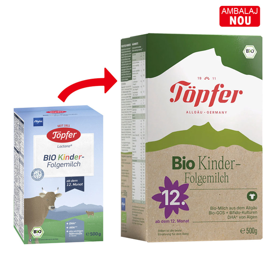 Formula de lapte praf Topfer Kinder Bio de la 1 an 500 g